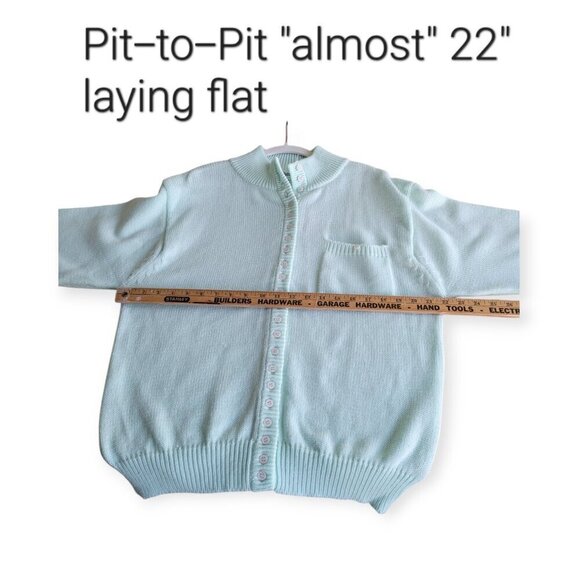 Vintage Mint Green Knit Sweater Y2K NWT Gad-Abouts - Picture 6 of 8